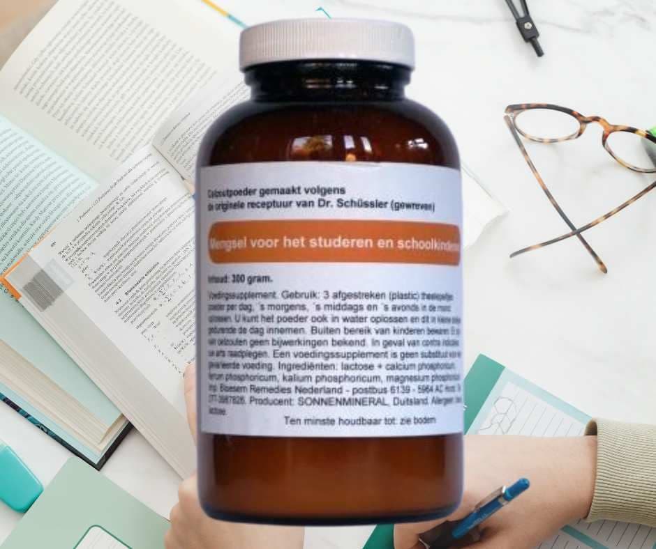 Sonnenmineral celzoutenmengsel voor studeren en schoolkinderen